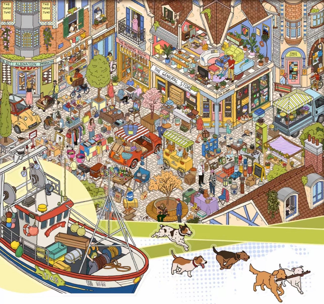 Bustling Market Day
